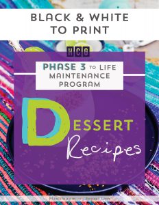 Dessert Recipes B&W PRINT