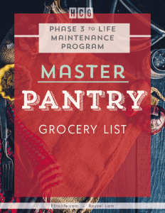Master-pantry-list