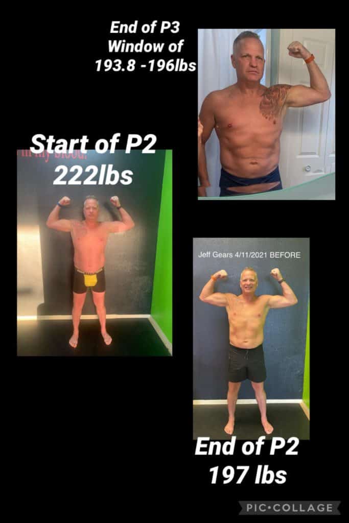 p3tolife Testimonial - Jeff Before and After